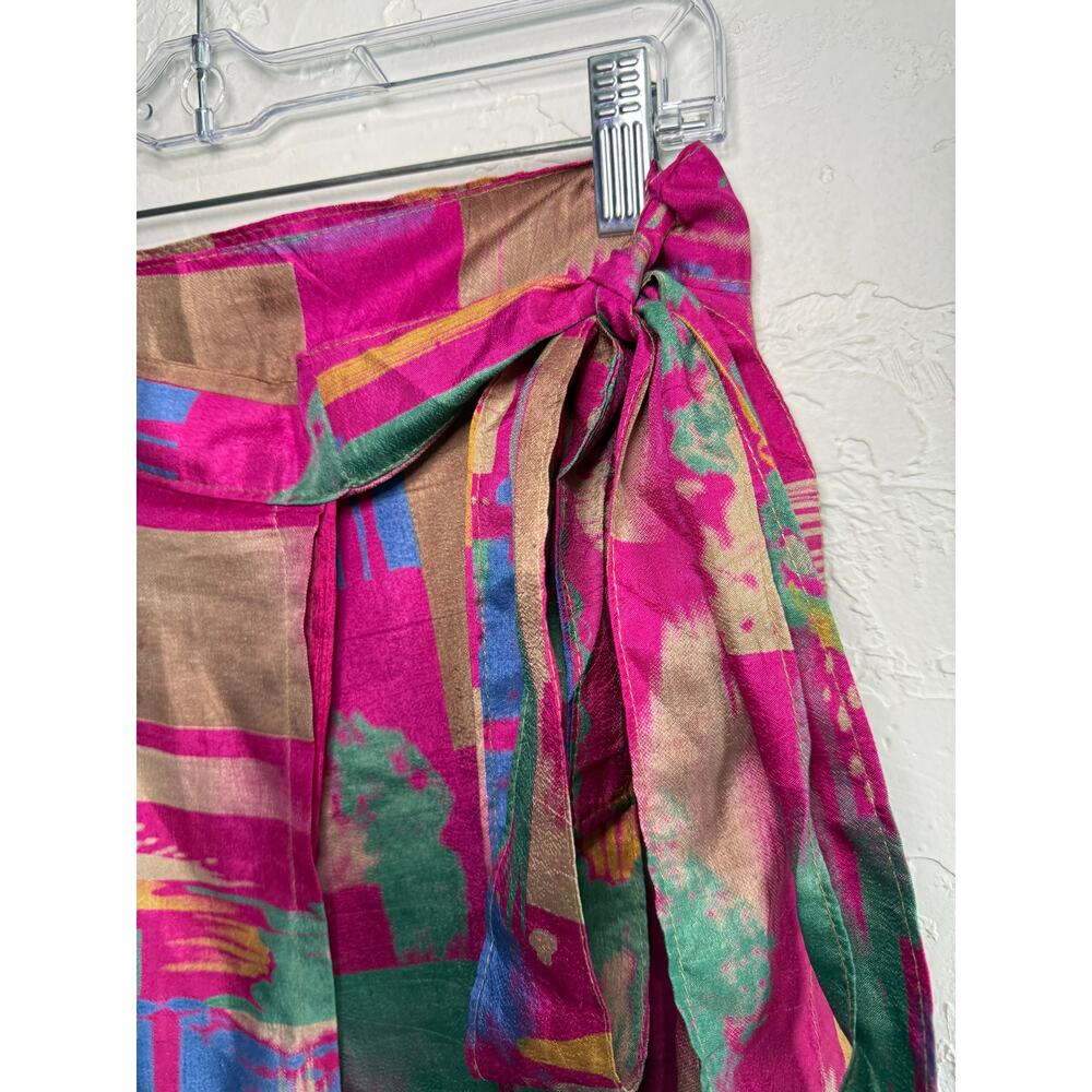 Earthbound reversible wrap asymmetrical midi skirt womens bohemain fairy cottage - Picture 3 of 8